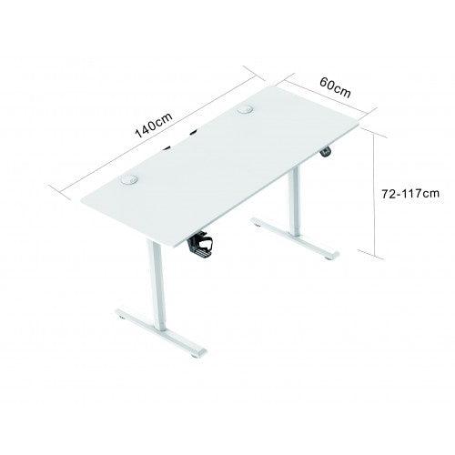 MSW Electric Standing Desk, 140 x 60 cm Steel Adjustable Height Desk, Quick Assembly, Ultra-Quiet Motor - V3-1460 - Toytexx MSW Electric Standing Desk, 140 x 60 cm Steel Adjustable Height Desk, Quick Assembly, Ultra-Quiet Motor - V3-1460 - Toytexx